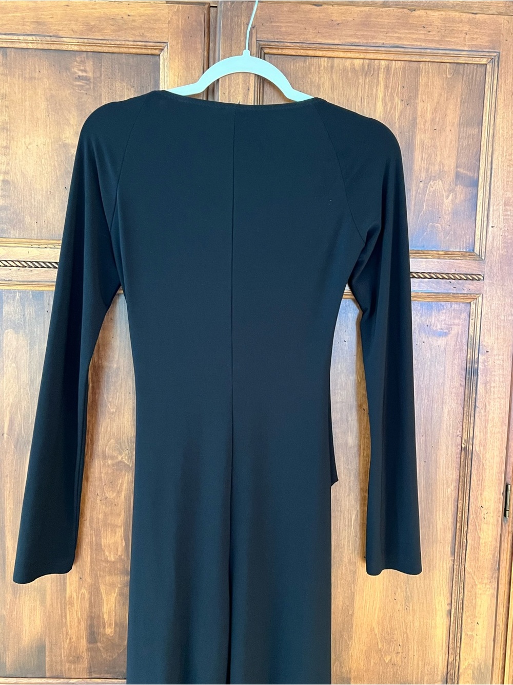 Norma Kamali jumpsuit | draped sweetheart neckline | Long Sleeves | SZ M 38 - Picture 4 of 13